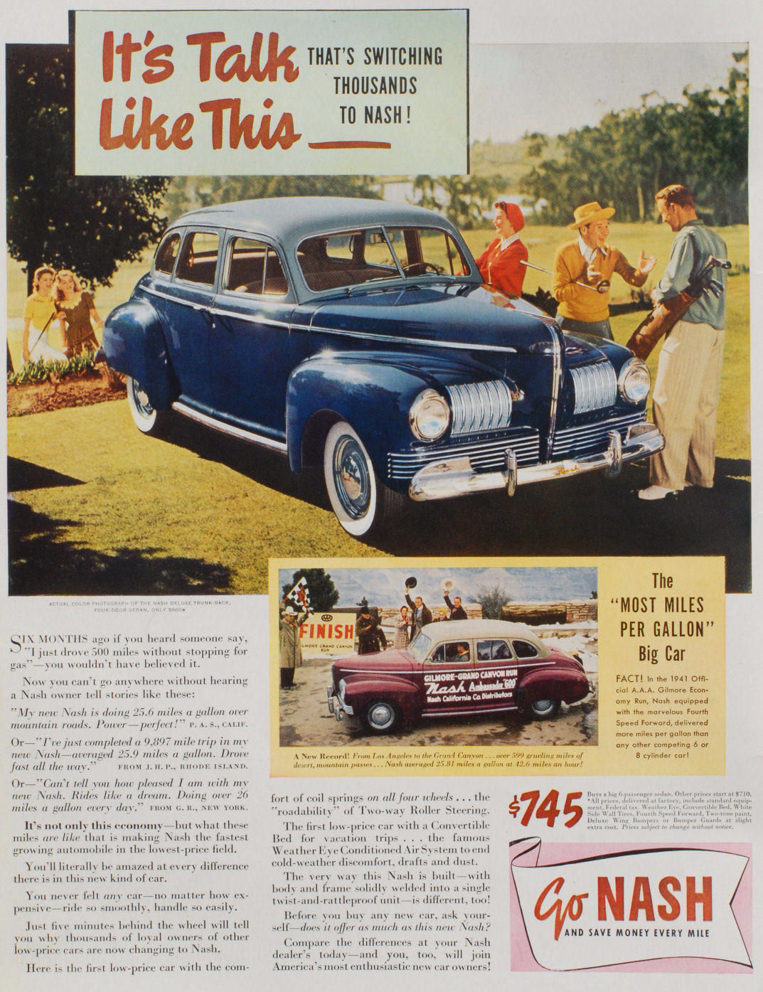 1941 Nash Auto Advertising